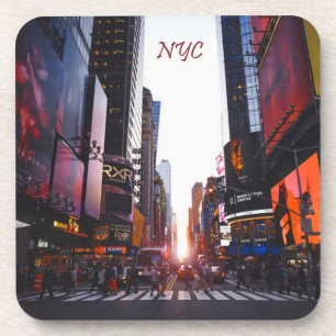 NYC Times Square New York City Beverage Coaster