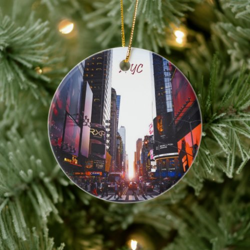 NYC Times Square New York City Ceramic Ornament