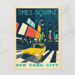 NYC - Times Square Postcard<br><div class="desc">Anderson Design Group is an award-winning illustration and design firm in Nashville,  Tennessee. Founder Joel Anderson directs a team of talented artists to create original poster art that looks like classic vintage advertising prints from the 1920s to the 1960s.</div>