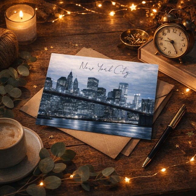 NYC Unforgettable Night Skyline  Postcard (Creator Uploaded)