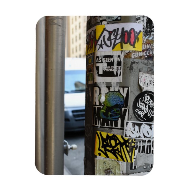 NYC Urban Street Photography Graffiti Art New York Magnet (Vertical)