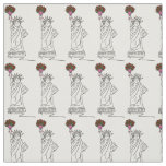 NYC Valentine Bouquet Statue of Liberty New York Fabric