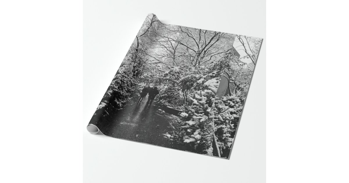 NYC Winter Wonderland Wrapping Paper | Zazzle