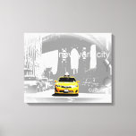 Nyc Yellow Taxi Brooklyn Bridge Pop Art Picture Canvas Print<br><div class="desc">New York City Nyc Yellow Taxi Brooklyn Bridge Pop Art Picture</div>