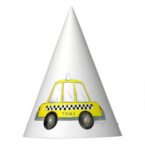 NYC Yellow Taxi Cab New York City Birthday Party Hat
