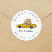 NYC Yellow Taxi Return Address Stickers