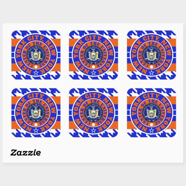 NYCCOU NEW YORK CITY (COU) nycht  Square Sticker (Sheet)