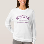 Nycda Women Long Sleeve White Hoodie T-shirt at Zazzle