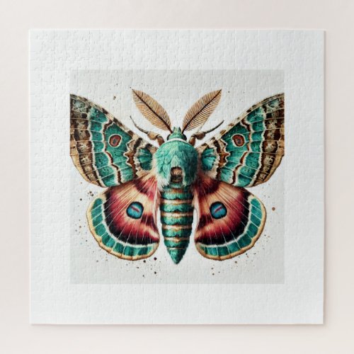 Nyceryx Moth 060724IREF122 _ Watercolor Jigsaw Puzzle