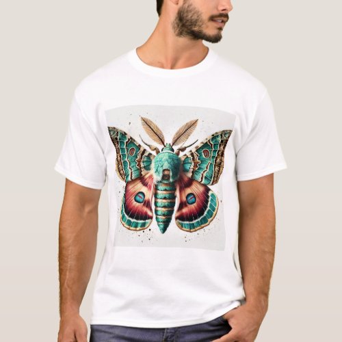 Nyceryx Moth 060724IREF122 _ Watercolor T_Shirt