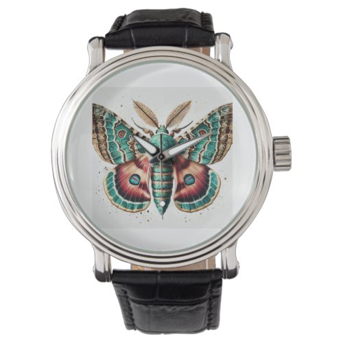 Nyceryx Moth 060724IREF122 _ Watercolor Watch