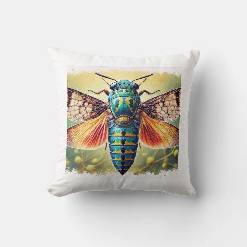 Nyceryx View from Above 140624IREF106 _ Watercolor Throw Pillow