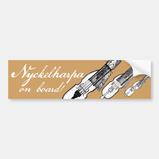 Nyckelharpa bumper sticker (Front)