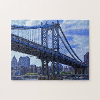 NYC's Manhattan Bridge A2 Jigsaw Puzzle