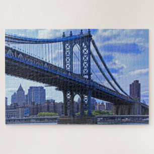 NYC's Manhattan Bridge A2 Jigsaw Puzzle