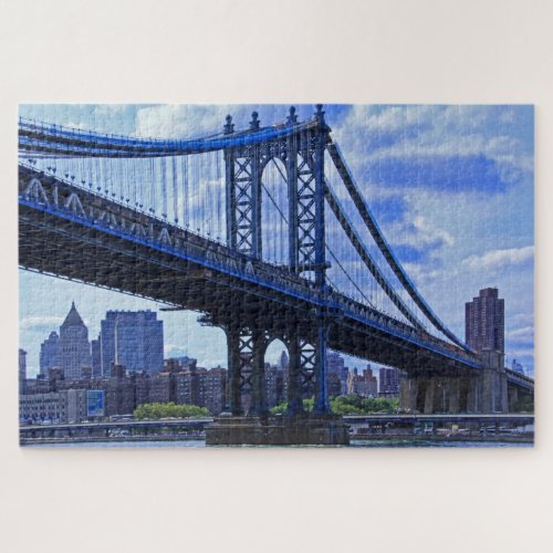 NYCs Manhattan Bridge A2 Jigsaw Puzzle