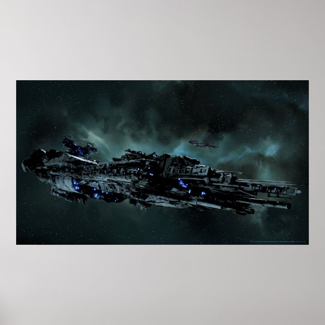 Nydenion Battleship Tucana at Sytaris Poster (Front)