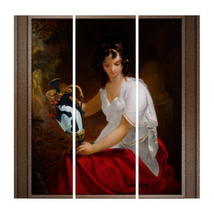 Nydia, The Blind Girl Of Pompeii Triptych