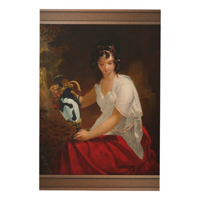 Nydia, The Blind Girl Of Pompeii Wood Wall Art (Front)