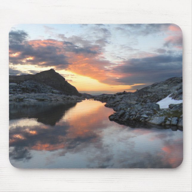 Nydiver Lakes Sunrise 2 - Ansel Adams Wilderness Mouse Pad (Front)