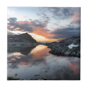 Nydiver Lakes Sunrise 2 - Ansel Adams Wilderness Tile