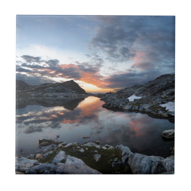 Nydiver Lakes Sunrise - Ansel Adams Wilderness Ceramic Tile (Front)