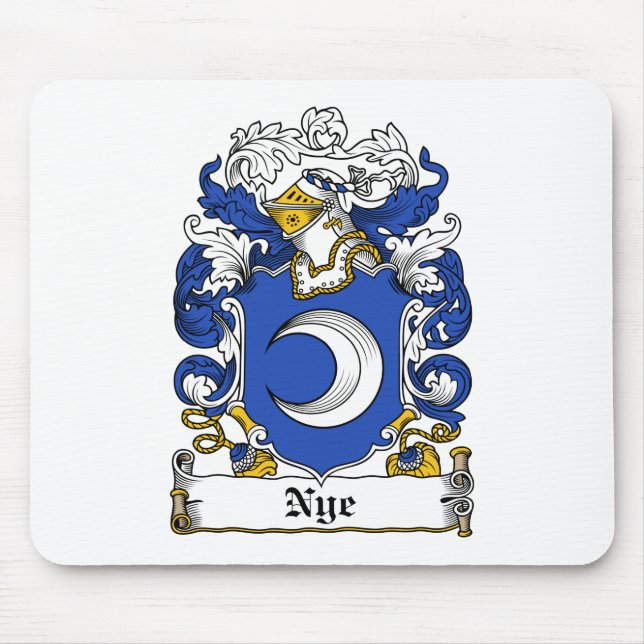 Nye Family Crest Mouse Pad (Front)