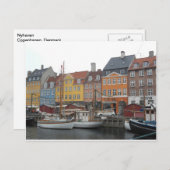 Nyhaven Boats and Canal Copenhagen Denmark Postcard (Front/Back)