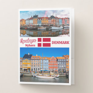 Nyhavn Copenhagen Denmark Pocket Folder
