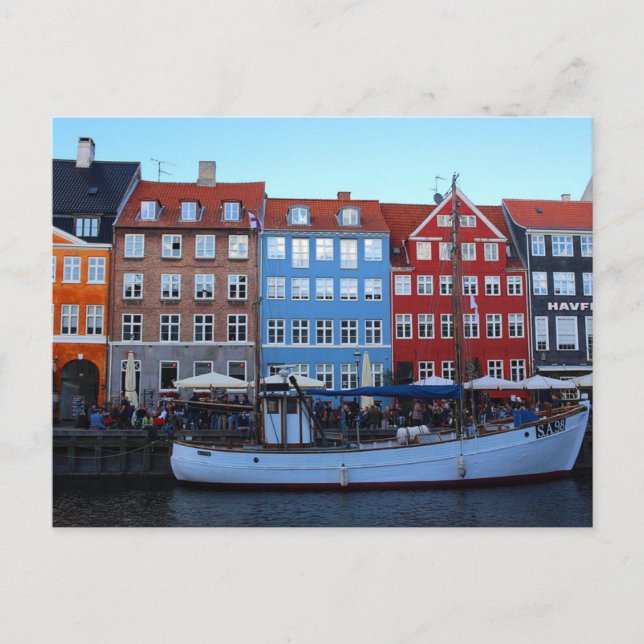 Nyhavn Copenhagen Denmark Postcard (Front)