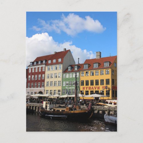 Nyhavn Copenhagen Denmark Postcard