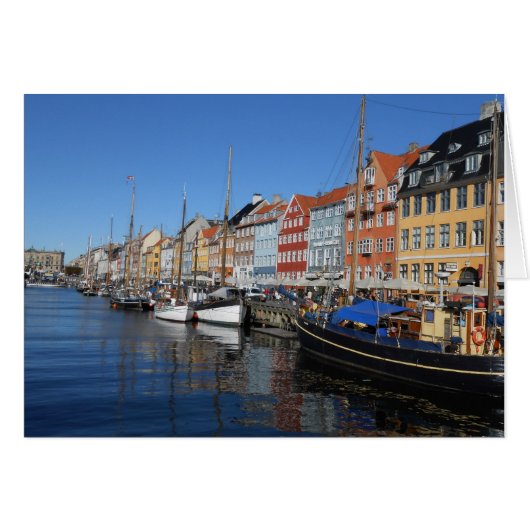 Nyhavn,Copenhagen in Denmark Cards (Front Horizontal)