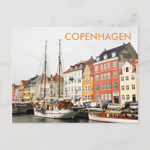 Nyhavn Copenhagen Travel Postcard