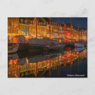 Nyhavn Denmark City Holiday Postcard
