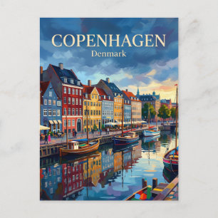 Nyhavn Denmark Postcard