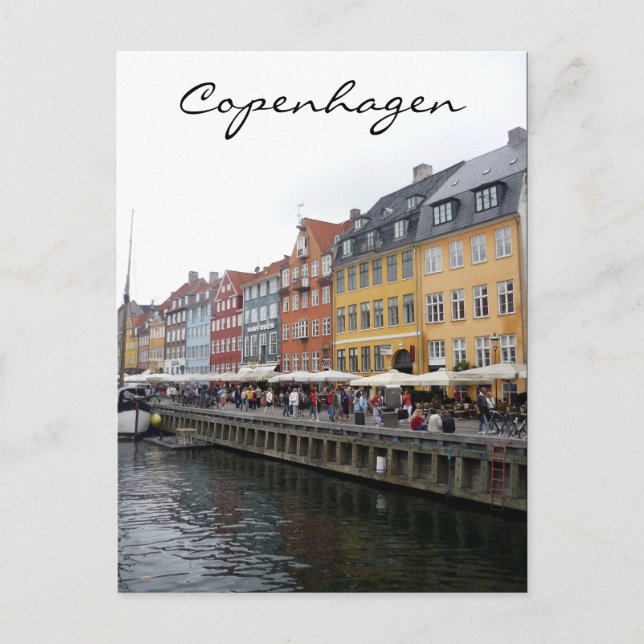 nyhavn scene postcard (Front)