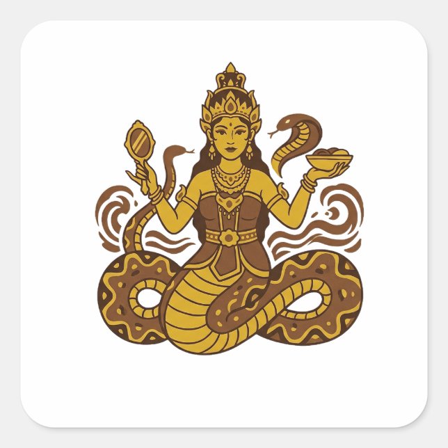 Nyi Blorong Square Sticker (Front)