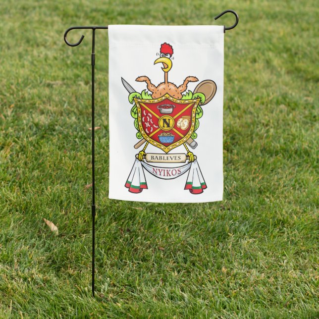 Nyikos Family Crest Garden Flag (In SItu)