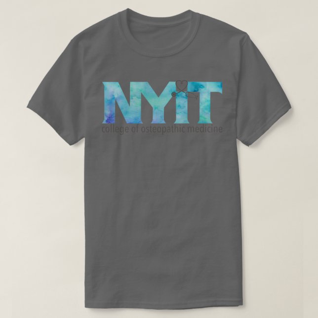NYITCOM Blue Watercolor T-Shirt (Design Front)
