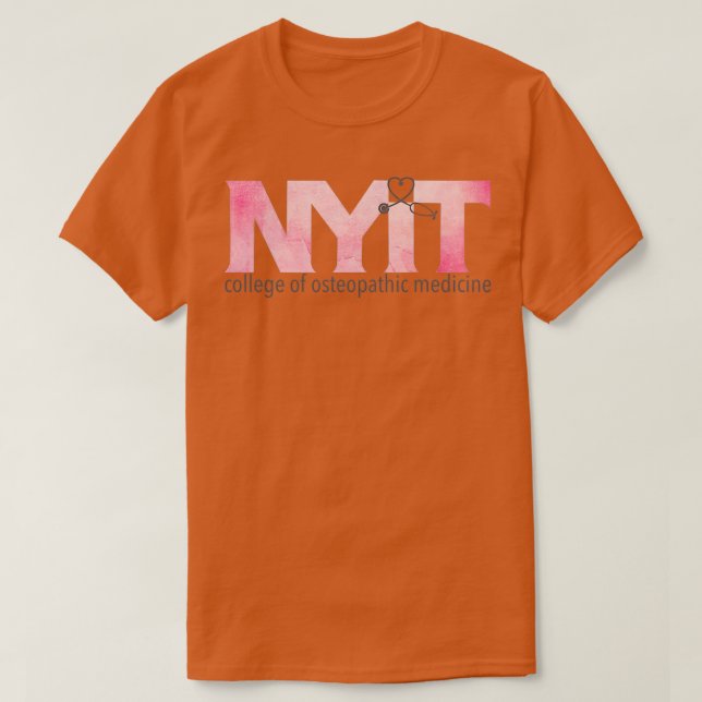 NYITCOM Pink watercolor T-Shirt (Design Front)