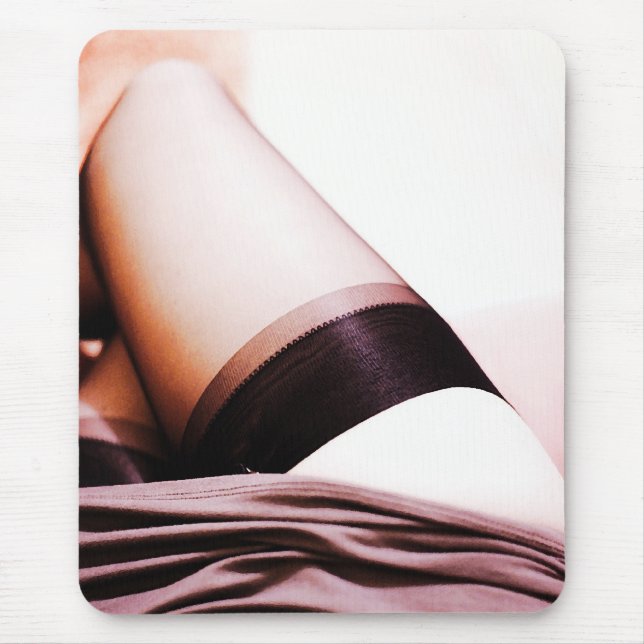 Nylon Stocking Legs Revealed Mouse Pad (Front)