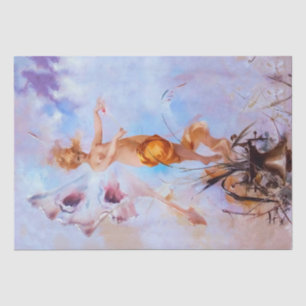 Nymph (1878) by Luis Ricardo Falero Tissue Paper