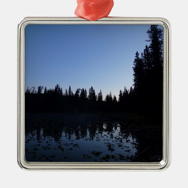 Nymph Lake at Dawn Metal Ornament (Front)