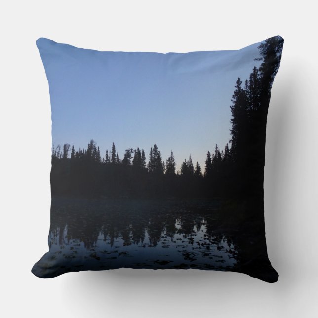 Nymph Lake at Dawn Throw Pillow (Front)