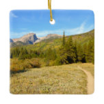 Nymph Lake Trail in Early Autumn Ceramic Ornament