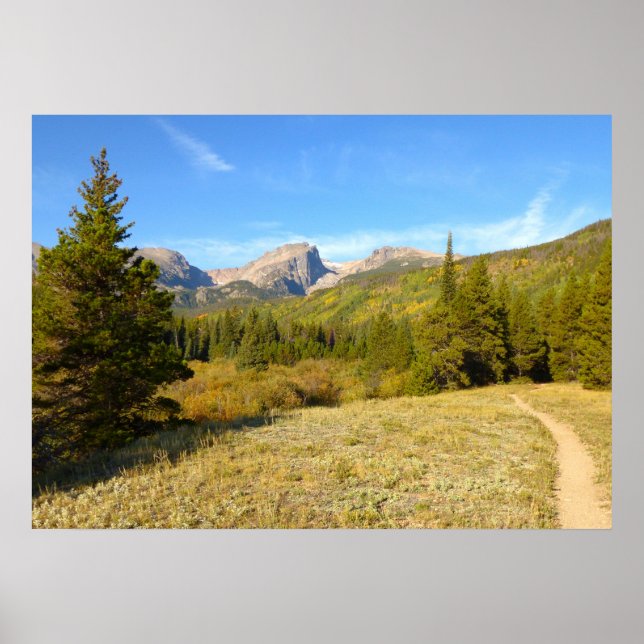 Nymph Lake Trail in Early Autumn Poster (Front)