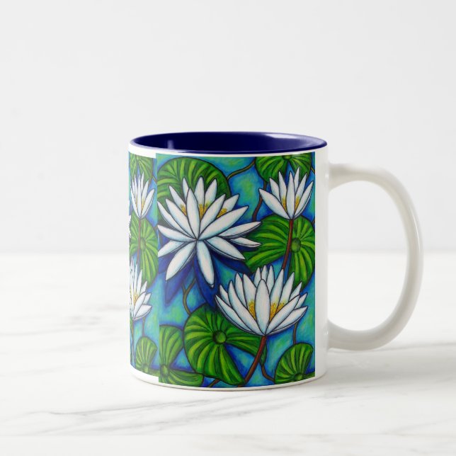 Nymphaea Blue Coffee Mug (Right)