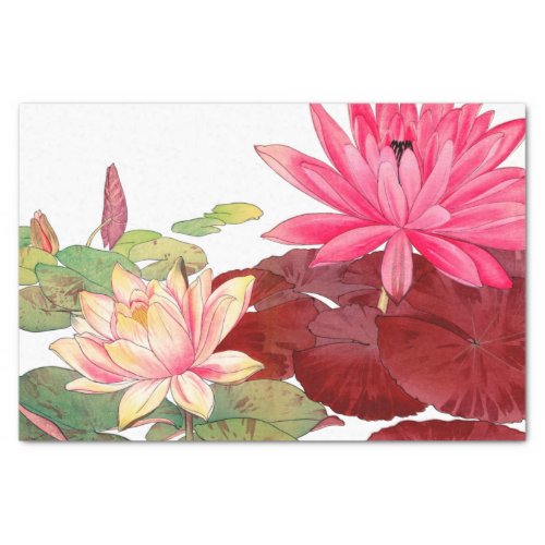 Nymphaea lotus Decoupage Tissue Paper