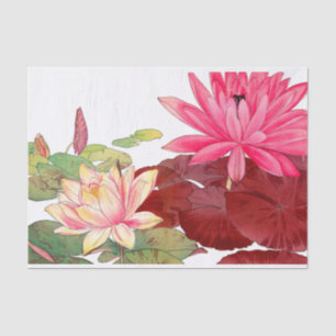 Nymphaea lotus, Decoupage Tissue Paper
