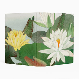 Nymphaea lotus, Japanese woodblock print, 1917 Mini Binder
